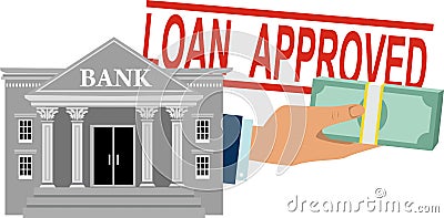 Loan approved Vector Illustration